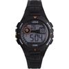 Lorus Orologio digitale al quarzo da uomo con cinturino in silicone, Nero - R2381PX9