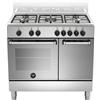 La Germania AMN9P5EXV - Cucina 90x60 - 5 Fuochi - Forno elettrico multifunzione - INOX