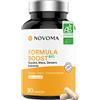 NOVOMA Formula Boost Bio, Integratore Alimentare contro Stress e Stanchezza Mentale, Con Guaranà, Acerola, Maca e Zenzero, Ricco di Caffeina e Vitamina C Bio, 90 Capsule Vegane, Prodotto in Francia