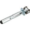 KOTARBAU® Cerniera per cancello regolabile con ancoraggio + rosetta, ideale per carichi pesanti, tassello chimico, zincato, M16, Ø 21 mm