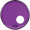Remo pelle per batteria Colortone Powerstroke 3 Clear Viola - Foro pretagliato da 5 - 18″ - P3-1318-CT-PUOH