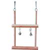 Nobby - Altalena trapezoidale Doppia, con Campana, 12,5 x 20,5 cm