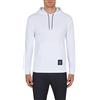 ARMANI EXCHANGE Felpa Con Cappuccio In Spugna Francese Di Cotone, Felpa con cappuccio, Uomo, Bianco, XL