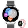 Aliwisdom Smartwatch per Uomo Donna, 1,36'' HD Rotondo Smart Watch con chiamate Bluetooth e promemoria Whatsapp, Fitness Tracker Impermeabile Orologio Fitness per iPhone Android (Argento)