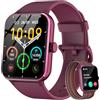 Baolubao Smartwatch Uomo Donna, Orologio Fitness con Chiamate ,100 Modalità Sportive, 1.85 Smart Watch Monitor del SpO2/Sonno, 24H Cardiofrequenzimetro da Polso Fitness Tracker per iOS Android Smartphone