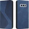 Mo-Somnus Custodia per Samsung Galaxy S10E,Cover a Libro Samsung S10E,Custodia Samsung S10E Portafoglio in Pelle PU, Flip Magnetica Portafoglio per Samsung S10E Cover Protettiva Libro Case (Blu)