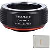 PHOLSY Adattatore di Lente OM-MFT Compatibile con Obiettivo Olympus Zuiko OM Mount su Micro Four Thirds M4/3 (MFT Micro 4/3) Mount Corpo Fotocamera Compatibile con Olympus Panasonic Lumix
