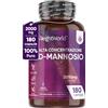 WeightWorld D Mannosio Puro 2000mg, 180 Capsule, 2 Mesi, Alto Dosaggio, Vegano e di Origine Naturale, D Mannosio, Integratore Mannosio Capsule Senza Additivi, DMannosio Polvere Pura Senza OGM e Glutine, D Mannose