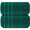 TEXTILESY Confezione da 2 teli da bagno super jumbo di alta qualità, 100% cotone pettinato egiziano, 100 x 200 cm, 600 g/m², asciugamani da bagno super morbidi (cotone, blu laguna)