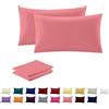 Rohi Bedding pack di 2 guanciali (50,8 x 81,3 cm) in policotone. Confezione di coppia di guanciali. Soft Pink