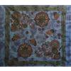 Seamar Telo Arredo Copritutto Grande Daisy 210x240 cm 100% Cotone Copri divano Gran foulard con Frange Batik (Blu)