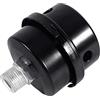 VOBOR Marmitta per Compressore D'Aria Filettatura Per Filtro di Aspirazione per Compressore D'Aria in Metallo Nero 3/8 16mm