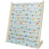 wooshwa Libreria Montessoriana per Bambini,Scaffale a 5 Livelli in Tessuto per Bambini,Librerie per Camerette con 3 Tasche con Maniche Profonde,63 * 30 * 73cm (Animale carino)