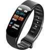 Suxdlan Smart Watch Bleed Heart Heart Frection Fite Smart Fitness Bracciale Bracciale Nero