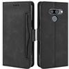 HualuBro Cover per LG Q60 / LG K50,Flip Cover a Libro in Premium PU Pelle Magnetica Antiurto Case Portafoglio Custodia per LG Q60 / LG K50 Cover - Nero