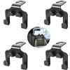 Xinlie 6 Pezzi Car Accessories Gancio Poggiatesta Auto Gancio Organizer per Sedile Posteriore per Interni Auto, per Poggiatesta, Stendibiancheria, Porta Borsa, Gancio Nero