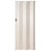 Ondis24 Porta a soffietto scorrevole fino a 84 cm di larghezza e 215 cm di altezza, accorciabile in altezza, struttura in legno (bianco)