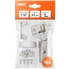 blum 10x CLIP top cerniera 35mm sormonto totale senza soft-close nichelata | Cerniera a scodellino senza ammortizzatore | Soft-close BLUMOTION aggiungibile | Sormonto totale 0mm | Regolazione 3D