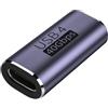 Mepsies Adattatore USB C Femmina a Femmina, Connettore Prolunga Cavo USB C, Accoppiatore USB C, Supporta Trasmissione 40Gbps,Ricarica 100W,8K/60Hz,Compatibile con Thunderbolt 4/3, MacBook Pro/Air e Altri