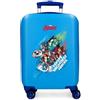 Marvel Disney Valigia per bambini rigida Chiusura a combinazione Laterale 4 ruote Bagagli a Mano è realizzato in ABS, un materiale rigido e leggero., AVENGERS, Valigia cabina