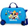 Disney Joumma Bags Disney Mickey Peek a Boo, valigia per bambini, realizzata in ABS, quattro ruote doppie a rotazione multidirezionale, chiusura a combinazione laterale, interno con due scomparti., blu,