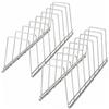 QWORK® 2 Pezzi porta coperchio per pentola, scolapiatti, supporto per tagliere, acciaio inossidabile, organizer da cucina per piatti, coperchio per pentole,tagliere
