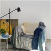 ele ELEOPTION Coperta da Tiro in Ciniglia, Nappe Jacquard Coperta da Tiro Coprisedile per Divano Decorativo Divano da Letto Sedia Morbida, Motivo Tribale Popolare (150 x 190 CM, Cachi)