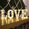 Creperture LED Love Segni Lampada da Decorazione, 22cm Lettere LED Insegne luminose Luci Matrimoni Alimentata a Batteria Luci Notturne Scrivania per Nozze, Bar, Feste, Decorazione