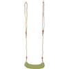small foot altalena Al settimo cielo, a partire di 3 anni, resistente alle intemperie, giocattolo da esterno, 10876 Altalena per bambini, 42 x 17 x 10 cm, lunghezza della corda ca. 190 cm, verde