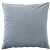 Ellos Home - Federa per cuscino in velluto, 60 x 60 cm, colore: Grigio/Blu