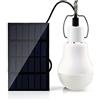 xUmp KK.BOL lanterna ricaricabile solare di 1.2W LED, luce di emergenza domestica, luce notturna mobile, tenda solare