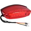 WOOSTAR 3 Fili Posteriore LED Freno Fanale Posteriore Sostituzione per 50cc 70cc 90cc 110cc 125cc 150cc Moto Scooter Dirt Pit Bike Off-Road ATV 4 Ruote Quad Rosso