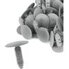 A ABSOPRO Bulloni Rivetti Fissaggio Diametro Foro 8mm Clip Pannello Rivestimento Soffitto per Auto Plastica Grigia (Set di 40)