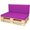 SuperKissen24. Materasso Cuscino per Bancale Divano Pallet 120x80 con Schienale 120x40 cm Seduta Impermeabile e Comodo per Divanetti da Esterno - Fucsia