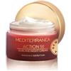MEDITERRANEA COSMETICS Crema Notte Viso Ristrutturante Idratante e Nutriente con Sodio Ialuronato, Olio di Oliva e Burro di Karité Pelli Secche e Mature Linea Action 50 Sublime Night Cream - 50 ml