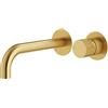 Mariner Logica Shine rubinetto lavabo a parete proiezione: 250 mm, incluso corpo incasso smart, LOS1111-OB+INT0055-00+BOT0258-OB, Logica Shine oro spazzolato [Rubinetteria Bagno > Rubinetteria Lavabo]