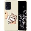 Yoedge Cover Compatibile con Samsung Galaxy S21 Ultra 5G 6,8, Bianca Silicone Morbido TPU Custodia con Disegni Cartoni,Sottile Antiscivolo Antiurto Protezione Case per Samsung S21 Ultra 5G - Cat 3