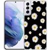 ZhuoFan Custodia per Samsung Galaxy S21 Plus 5G / S30 Plus [6.7] Anti-Graffio Anti-Scivolo Caduta Protezione Cover Case Disegno Trasparente in Silicone TPU Morbido Bumper Case, Fiore 3