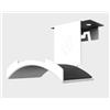 DEZCTOP Porta cuffie DEZCTOP in acciaio/gomma 78.7x98x66.5mm Bianco [DA-HDSTHR-WH1]