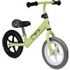 MONi Bicicletta senza Pedali Cavalcabile per Bambini da 3 Anni a 25 Kg colore Verde - Balance Bike