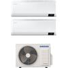 Samsung Climatizzatore Dual Split Inverter 9000 + 12000 Btu Condizionatore con Pompa di Calore Classe A++/A+ Gas R32 Wifi (Unità Interna + Unità Esterna) - AR09TXFCAWKNEU + AR12BXFCAWKNEU + AJ040TXJ2KG/EU WindFree Comfort Next