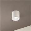 Ondaluce Plafoniera per esterni JUBO in alluminio Bianco con diffusore in vetro D9 cm
