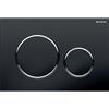 GEBERIT PLACCA DI COMANDO GEBERIT SIGMA 20 NERA E CROMO DOPPIO TASTO 115.882.KM.1