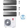 Lg Climatizzatore Condizionatore LG Artcool Mirror UVnano R32 Wifi Trial Split inverter 9000 + 12000 + 12000 BTU con U.E. MU4R25 Classe A++/A+