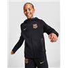 Nike Felpa con Cappuccio Tech Fleece FC Barcellona Full Zip Junior, Black