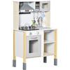 DecHome Cucina Giocattolo per Bambini con Altezza Regolabile Suoni Luci e Utensili in MDF e PP 60x30.5x93.2 cm - 140V80
