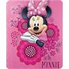 Northwest The Company - Coperta in pile Disney, motivo: Minnie Bowtique, tanti fiocchi, 114,3 x 152,4 cm