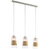 Eglo lampada a sospensione Burnham, 3 luci vintage, retro, in