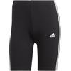 adidas Essentials 3-Stripes Bike Shorts, Leggings Donna, Black/White, S