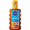 Nivea Sole Proteggere E Tan Bronzo Attivando La Protezione Spf 30 Di Olio 200ml